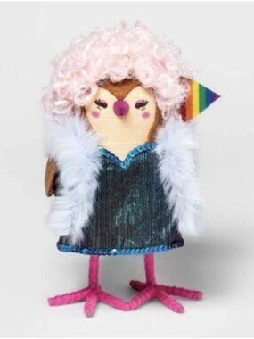 Spritz pride Labird Bird Plush with Feathered Vest